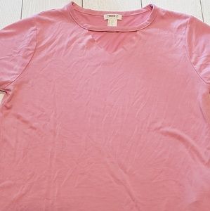 Pink cropped forever 21 t-shirt